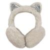 Surblue Foldable Cat Ear Earmuffs Winter Warm Outdoor Ear Covers Headband Fur Earwarmer (Khaki) view 1