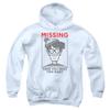 Trevco Where's Waldo Missing Unisex Youth Pull-Over Hoodie for Boys and Girls White view 1