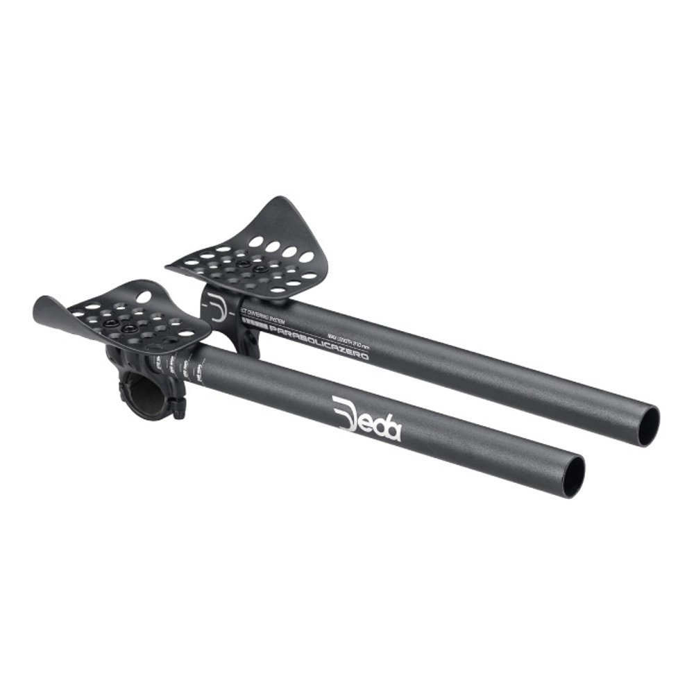 Deda Elementi Unisex's Parabolica Zero Handlebar Extensions, Black, 31.7mm