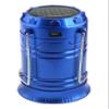 LED Solar Collapsible Tac Lantern, Solar Outdoor Rechargeable LED Flashlight Ultra Bright Collapsible Hand Lamp - Perfect Outdoor Survival Lamp (2pc Set) (Blue) view 2