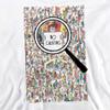 Where's Waldo No Cheating Unisex Youth Pull-Over Hoodie for Boys and Girls White view 2