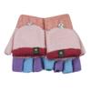 Convertible Flip Top Gloves,Winter Warm Knitted Fingerless Gloves with Mitten Cover for Toddler Kids Girls Boys 2-8 Yrs view 2