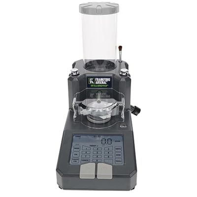 Frankford Arsenal Intellidropper Electronic Powder Measure for Powder Measuring with LCD Display and Free Reloading Database App for iPhone, Windows, and Google,gray
