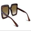 FEISEDY Women Sparkling Crystal Sunglasses Oversized Square Thick Frame B2283 view 3