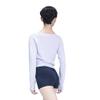 117146005 Adult Long Sleeve Cross Front Warm Ups Dance Top Sweaters wrap Tops for Women Workout Lilac Purple view 3