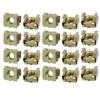uxcell 20pcs M6 65Mn Spring Steel Captive Cage Nut for Server Shelf Cabinet view 1