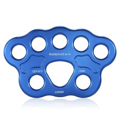 Lixada Paw Rigging Plate 45KN 8/15 Holes Large Anchor Multipliers Connector Gear for Aerial Dance & Rock Climbing