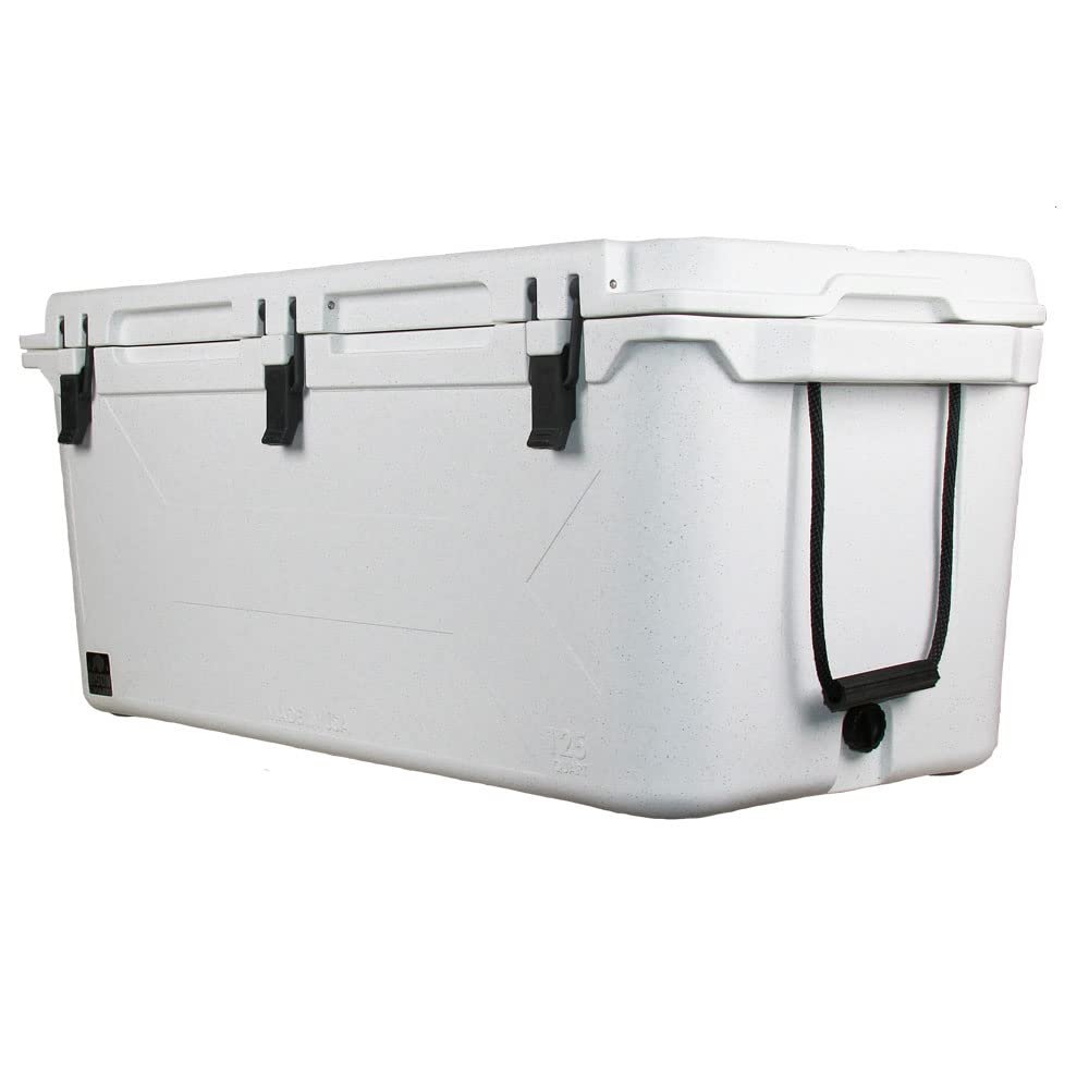 Bison 125 Quart Hard Cooler - Premium Insulated Cooler for Camping, Fishing, Boating, and Outdoor Adventures - Rotomolded, Durable Ice Chest for Long-Lasting Cold Storage