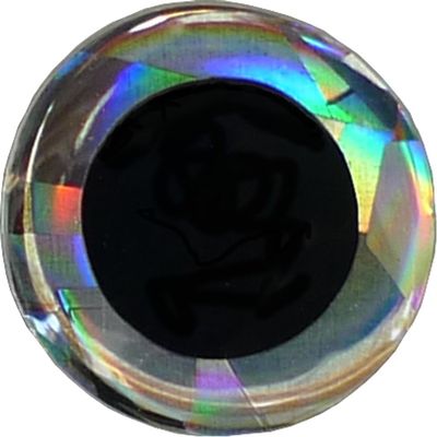 Brule 3-D Hard Epoxy Eyes (Silver, 18mm)