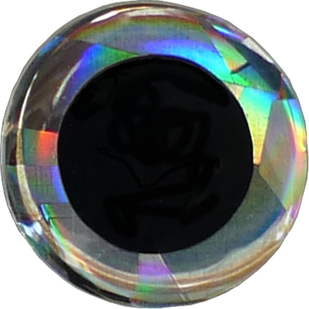 Brule 3-D Hard Epoxy Eyes (Silver, 18mm)