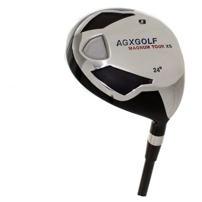 AGXGOLF Men's Magnum XS #9 (24 Degree) Fairway Utility Wood: Graphite Shaft + Head Cover: Regular Flex, 2X-Tall Length (+2.0")