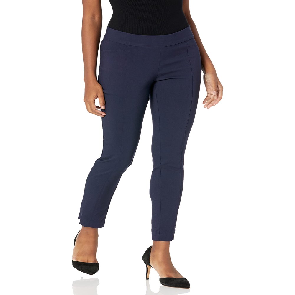 Rafaella Women's Supreme Stretch Pant, navy, 8