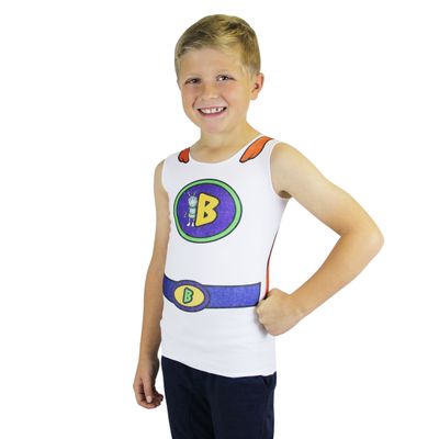 SmartKnitKIDS Compresso-T Deep Pressure Sensory Compression Undershirt - Alternative to Vest (Bugsley Superhero, XX-Small)