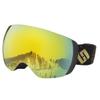 Horvath Ski Goggles for Men Women Snowboarding Snowmobile Motorcycle Goggles 100% UV Protective Interchangeable Lens Anti-Fog Scratch Outdoor Safety + Bones Amber Lens (VLT 14% Black/Yellow) view 1