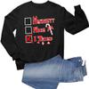 Go All Out XXXXX-Large Black Adult Naughty Nice I Tried Funny Christmas Sweatshirt Crewneck view 1