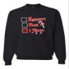 Go All Out XXXXX-Large Black Adult Naughty Nice I Tried Funny Christmas Sweatshirt Crewneck view 2