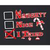 Go All Out XXXXX-Large Black Adult Naughty Nice I Tried Funny Christmas Sweatshirt Crewneck view 3