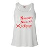 Go All Out Large White Womens Naughty Nice I Tried Funny Christmas Flowy Racerback Tank Top T-Shirt view 1