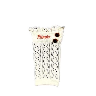 Zoozatz Illinois Fignting Illini Women's Boot Cuff Leg Warmers