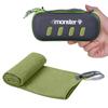 4Monster Microfiber Towel, Travel Towel, Camping Towel,Medium Size 24 x 48, Fast Drying, Soft Light Weight,Suitable for Gym, Beach, Swimming, Backpacking and More view 1