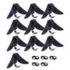 10pcs Plastic Triangle Clips Clasps for Ties Necktie Men Accessories Black view 1