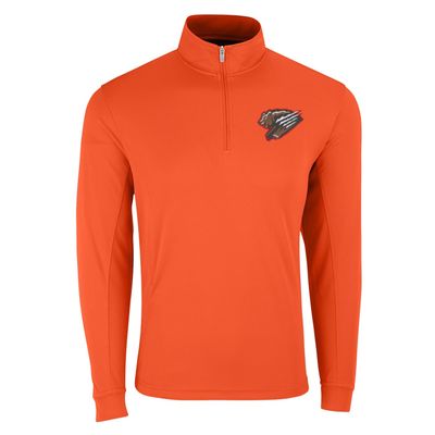 Vantage Apparel Minor League Baseball Fresno Grizzlies 1/4-Zip Tech Pullover, Orange, Small