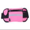Elonglin Unisex Running Belt Waist Pack Belt Fitness Belts Waterproof Sweat-Resistant for Mobile Phone 4-6 inch Zipped Headphone Hole Traveling Hiking Jogging Walking Gym Yoga Cycling Money Belt Pink view 1