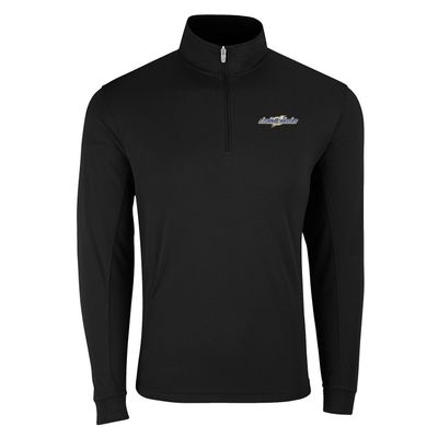 Vantage Apparel Minor League Baseball Omaha Storm Chasers 1/4-Zip Tech Pullover, Black, Small