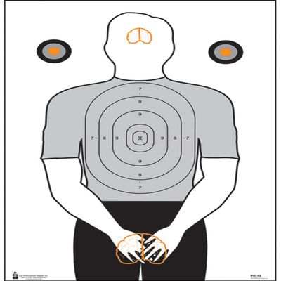 Action Target Politically Incorrect Ladies Target, Pack of 100, Black/Gray/Orange, PIC-12