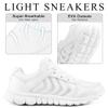 Alicegana Womens Sneakers Fashion Walking Casual Lightweight Tennis Shoes White view 4
