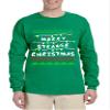 ALLNTRENDS Men's Long Sleeve Merry Strange Christmas Trendy Xmas Shirt (XL, Green) view 1