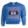 ALLNTRENDS Adult Sweatshirt Krampus Christmas Ugly Xmas Gift Cool Top (2XL, Royal Blue) view 1