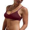 Blue 55 Women's Bralette Wireless Padded Bra Top Sexy Everyday Basic Deep V-Neck (S/M, Wine) view 1