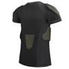 TUOYR Padded Shirt Youth Boys Padded Compression Sports Protective T-Shirt Kids Rib Chest Guard for Football Baseball Basketball view 2