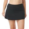 BEACH HOUSE Emma Swim Skort - Modest Plus Size Swim Skirt with Shorts, Black 24W view 1