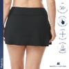 BEACH HOUSE Emma Swim Skort - Modest Plus Size Swim Skirt with Shorts, Black 24W view 3