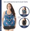 BEACH HOUSE Emma Swim Skort - Modest Plus Size Swim Skirt with Shorts, Black 24W view 4
