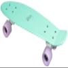 No Rules Fun Skateboard, Mint, One Size view 1