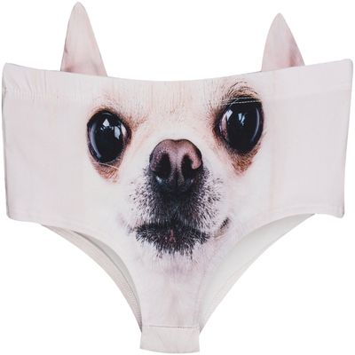 Ababalaya Womens Underwear Funny Panties For women, Gift Ideas For Her, Valentines Gifts, Chihuahua, L