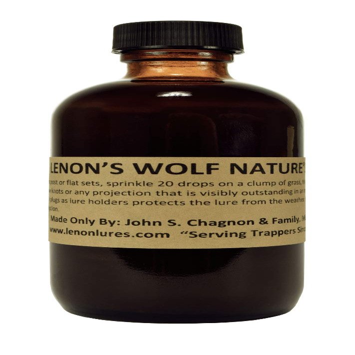 Lenon's Wolf Nature Call Lure / Scent 4 oz Bottle Serving Trappers Since 1924