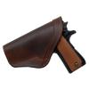 Barsony New Brown Leather Inside The Waistband Holster for Full Size 9mm 40 45 (SIG-SAUER 225 226 227 228 250, Left) view 2