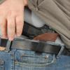 Barsony New Brown Leather Inside The Waistband Holster for Full Size 9mm 40 45 (SIG-SAUER 225 226 227 228 250, Left) view 3
