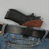 Barsony New Brown Leather Inside The Waistband Holster for Full Size 9mm 40 45 (SIG-SAUER 225 226 227 228 250, Left) view 4