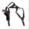 Barsony Black Leather Cross Harness Vertical Shoulder Holster for 6" 38 357 44 Revolvers (New Model Blackhawk 5.5in, Right) view 1