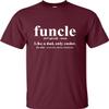 Go All Out X-Large Maroon Adult Funcle Funny Uncle T-Shirt view 2