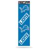 NFL Football Detroit Lions Quad Decal 3" x 12" Quad Decal - (4) Decals view 1