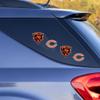 NFL Football Detroit Lions Quad Decal 3" x 12" Quad Decal - (4) Decals view 3