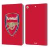 Head Case Designs Officially Licensed Arsenal FC Full Colour Red Crest 2 Leather Wallet Case Compatible with Apple iPad 9.7 2017 / iPad 9.7 2018 view 1