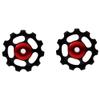 2pcs Derailleur Pulley, Aluminum Alloy 11T Wheel for Mountain Speed Bike(Black) and Spare Parts Derailleur Pulley Wheels 11T Metal Derailleur Pulley view 3