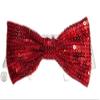 Pooch Outfitter Sparkling Red Sequined Holiday Bow Tie Dress-Up Shirt Collar for Dogs Sizes S Thru 3XL (2XL - Neck 19"-21", Sparkle Red) view 2